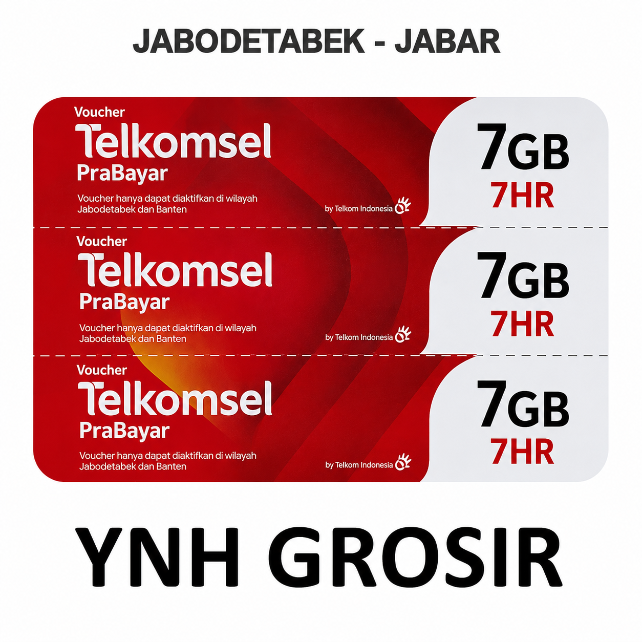 VOUCHER TELKOMSEL 7GB 7HR JABODETABEK - JABAR